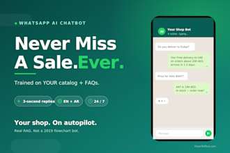 build a whatsapp ai chatbot trained on your business faqs and product catalog