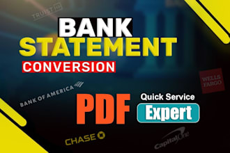do bank statement conversion pdf to excel,reconcile