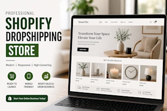 build a ready to launch shopify dropshipping store