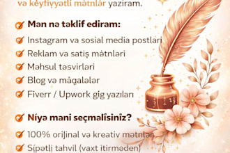 turkce ve azerice sosyal medya icerik yazimi