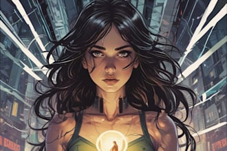 comic book illustration with comic book illustrator