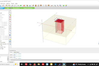 perform the analysis using plaxis 2d and 3d