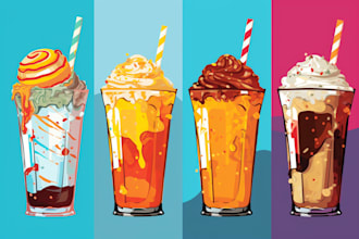 food pop art of your food pop art