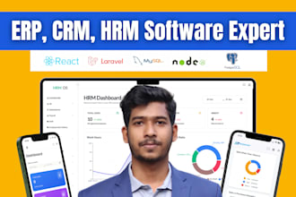 build erp, crm, hrm, pos, accounting, inventory, invoice software