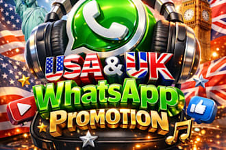 do usa uk whatsapp promotion and channel promotion