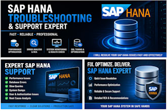 provide expert sap hana database consulting and support