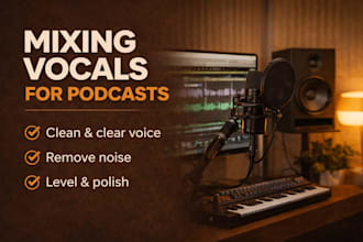 clean, edit and mix your podcast audio professionally