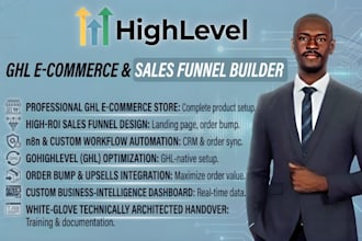 build a high converting gohighlevel e commerce store and sales funnel