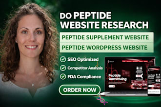 do peptide website research peptide supplement website peptide wordpress website