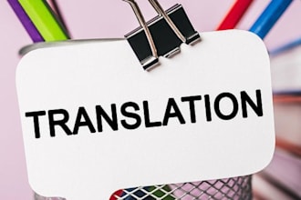 servizio di traduzione e correzione testi professionale
