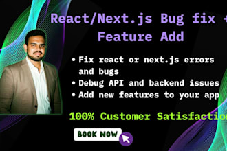 fix react or nextjs bugs and add features fast