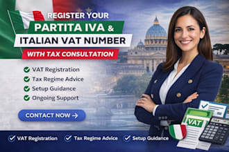 set up your italian vat partita iva and provide expert tax consulting