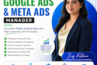 create and optimize meta and google ads for maximum ROI