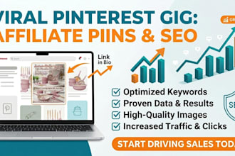 do pinterest SEO and viral affiliate pin management for your