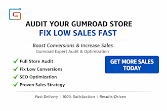 audit your gumroad store fix low sales issues and boost conversions fast