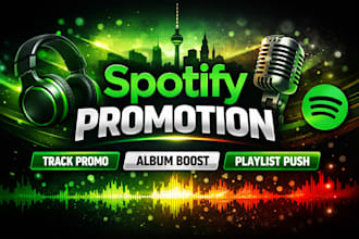german spotify music promotion, spotify track album promotion spotify playlist