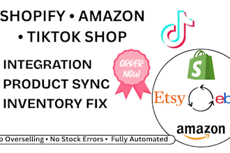 connect amazon fba mcf integration with shopify tiktok shop and fix sku mapping