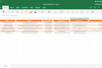 complete accurate data entry, file conversion and excel management
