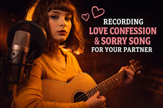 sing and compose love confession, romantic song and sorry song for your partner
