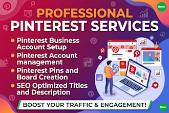 create SEO pins and boards and do pinterest blogging