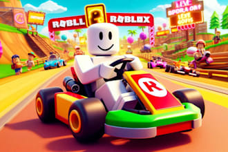 develop roblox racing games, obby maps, vfx, scripting, roblox game dev