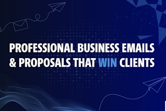write professional business emails and proposals