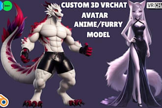 create custom vrchat avatar, vtuber model, with full rigging and face tracking
