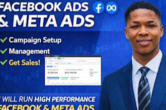 setup and manage facebook ads campaign fb meta ads social media marketing