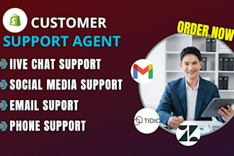 be shopify customer support agent customer service email support chat support