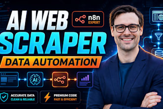 build ai web scraper data extraction and n8n automation agents