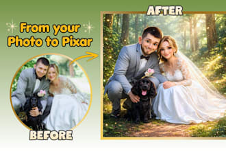 create custom 3d cartoon portrait from your photo