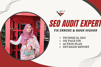 professional advanced SEO audit report with solutions