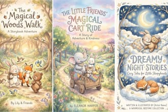 do hand drawn children story book illustration, cute animal, pencil hand drawn