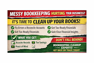 do qbo bookkeeping, amazon, restaurant and myob bookkeeping professionally
