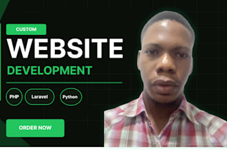 build a custom laravel web application