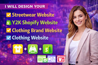 streetwear website y2k shopify website clothing brand website clothing website