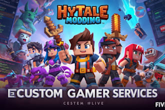 design custom hytale mods, models, and server systems