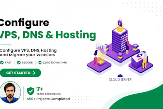 configure vps, dns, hosting and migrate website