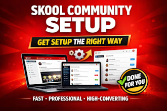 do skool community setup, community manager, onboarding and payment gateway
