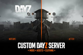 build custom dayz server setup mods scripting assets clothing