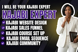 build kajabi funnel, website and course setup