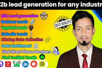 b2b lead generation, data enrichment and direct phone number, email list