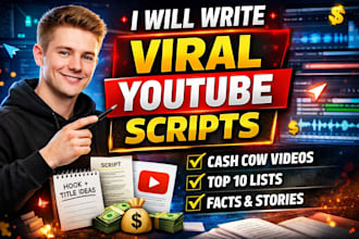 write engaging scripts for faceless youtube videos