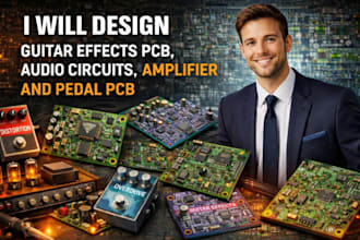 design guitar effects pcb, arduino circuits, amplifier and pedal pcb, led pcb