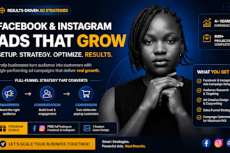 be your facebook ads campaign, fb meta ads, and instagram marketing manager