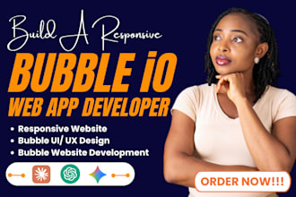 build bubble io mvp saas web app as expert bubble developer adalo app builder
