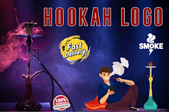 do professional hookah logo design bar hookah designs
