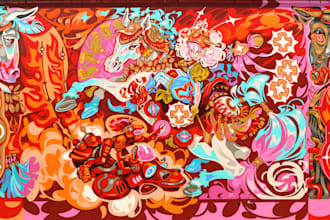 design wall graffiti street art doodle and portrait, printable mural wallpaper