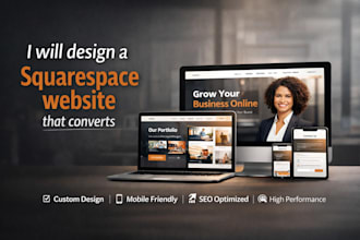 design a squarespace website that converts