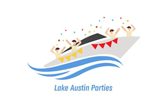 design party barge business nautical pinup logo
